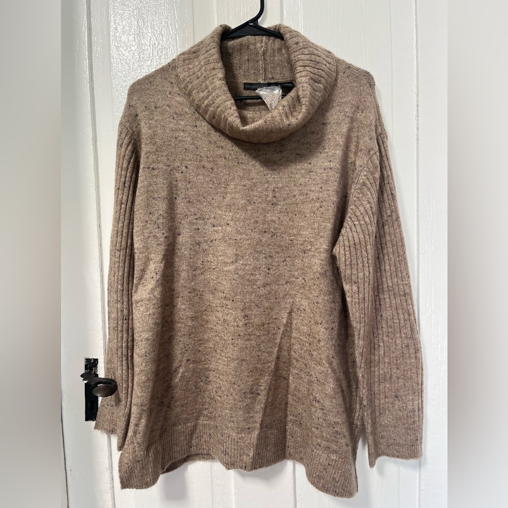 Preswick & Moore Tan Cowl Neck Sweater